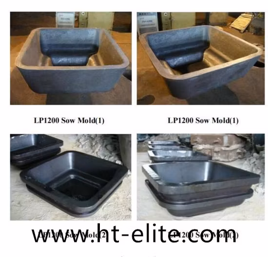 Lingotière de moule de truie en acier allié pour fabricant de truie en aluminium