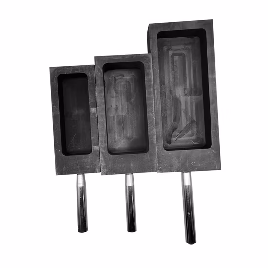 Moule à lingots de graphite personnalisé, pour barres d'or et d'argent